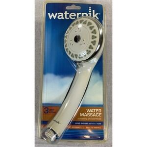 Waterpik Handheld Showerhead Water Massage 3 Setting Pulsating NOS Discontinued